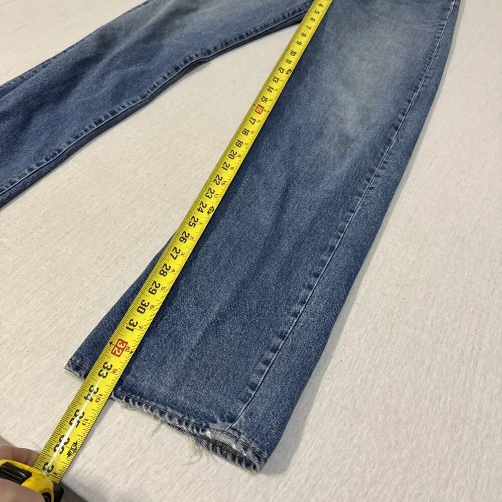 Diesel Straight Mens 31x34 Blue Jeans Wash Cowboy Western Nice Fade